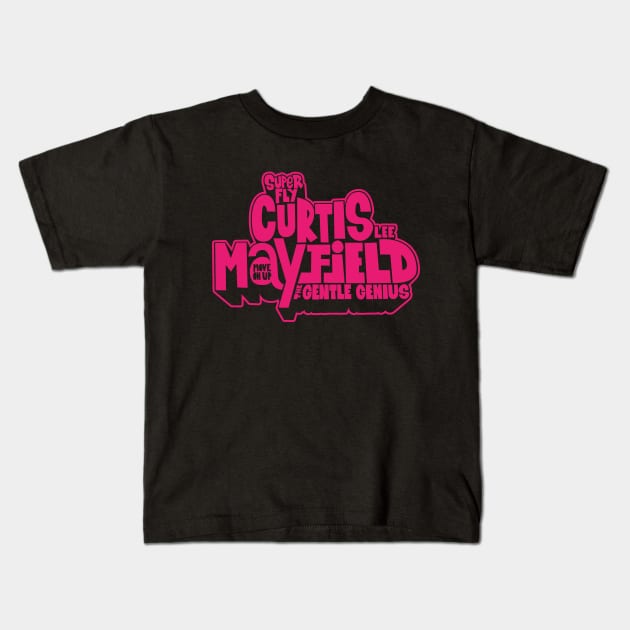 Curtis Mayfield - Move on Up Kids T-Shirt by Boogosh